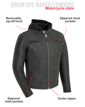 Load image into Gallery viewer, Street Cruiser Men's Motorcycle Leather Jacket
