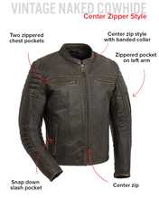 Load image into Gallery viewer, Commuter Men's Motorcycle Leather Jacket
