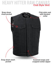 Load image into Gallery viewer, Fairfax V2 Men's Motorcycle Canvas Vest
