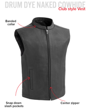Load image into Gallery viewer, Club House Men's Leather Motorcycle Vest
