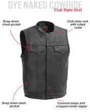 Load image into Gallery viewer, No Rival - Men's Motorcycle Leather Vest
