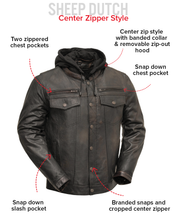 Load image into Gallery viewer, Vendetta Men's Motorcycle Leather Jacket
