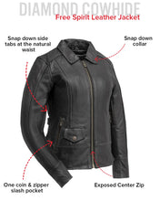 Load image into Gallery viewer, Free Spirit - Women's Motorcycle Leather Jacket
