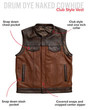 Load image into Gallery viewer, Gunner Men's Leather Motorcycle Vest (Limited Edition)
