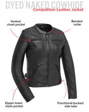 Load image into Gallery viewer, Competition - Women's Motorcycle Leather Jacket
