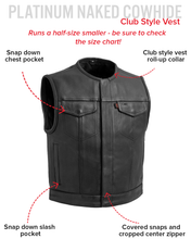 Load image into Gallery viewer, Lowside Men's Motorcycle Leather Vest
