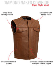 Load image into Gallery viewer, Dust Devil Men's Motorcycle Leather Vest (limited edition)
