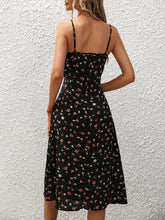 Load image into Gallery viewer, New Polka Dot Print Suspender Dress Summer Sexy Split Long Dresses For Womens Clothing
