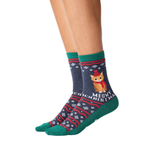Load image into Gallery viewer, Meowy Christmas Non-Skid Slipper
