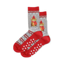 Load image into Gallery viewer, Meowy Christmas Non-Skid Slipper
