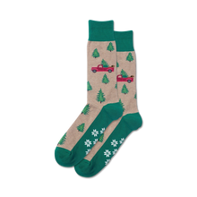 Load image into Gallery viewer, Holiday Trucks Non-Skid Slipper
