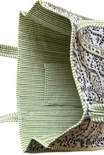Load image into Gallery viewer, SC - ETA 2/18 - Camila Green Leaf Floral Tote Bag
