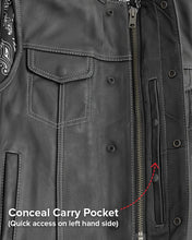 Load image into Gallery viewer, Bandit Men's Leather Motorcycle Vest
