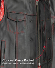 Load image into Gallery viewer, Bandit Men's Leather Motorcycle Vest
