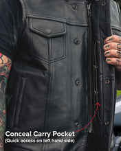 Load image into Gallery viewer, No Rival - Men's Motorcycle Leather Vest
