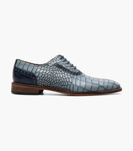 Load image into Gallery viewer, Stacy Adams RICCARDI Light Blue Multi Plain Toe Oxford
