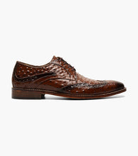 Load image into Gallery viewer, Stacy Adams GENNARO Cognac Wingtip Oxford

