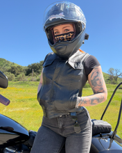 Load image into Gallery viewer, Ludlow Women's Motorcycle Leather Vest
