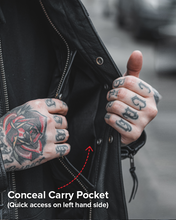 Load image into Gallery viewer, Raider Men's Motorcycle Leather Jacket
