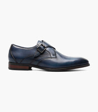Load image into Gallery viewer, Stacy Adams KARCHER Navy Plain Toe Monk Strap
