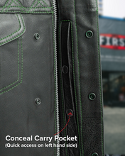 Load image into Gallery viewer, Downside Men's Motorcycle Leather Vest
