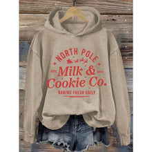 Load image into Gallery viewer, Women’s Printed Hooded Long Sleeve Pullover Sweatshirt
