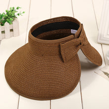 Load image into Gallery viewer, Women’s Foldable Straw Sun Hat

