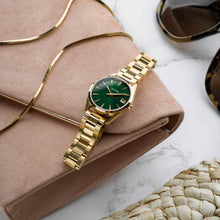Load image into Gallery viewer, The Harper - Gold + Green
