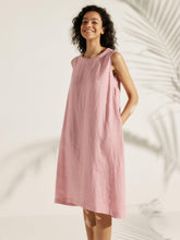 Load image into Gallery viewer, 100% Linen Sleeveless Dress SIENNA
