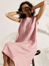 Load image into Gallery viewer, 100% Linen Sleeveless Dress SIENNA
