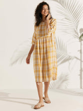 Load image into Gallery viewer, 100% Linen A-Line Midi Dress VALENCIA
