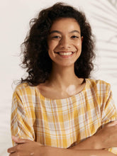Load image into Gallery viewer, 100% Linen A-Line Midi Dress VALENCIA
