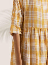 Load image into Gallery viewer, 100% Linen A-Line Midi Dress VALENCIA
