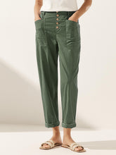 Load image into Gallery viewer, Linen Simple Button Fly Trousers HEIDI
