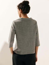 Load image into Gallery viewer, Linen Round Soft-Fold Collar Top ANAIS
