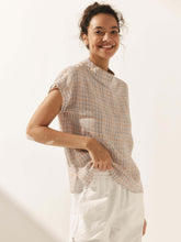 Load image into Gallery viewer, Linen Cutout Turtleneck Top QUINN
