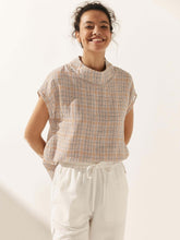 Load image into Gallery viewer, Linen Cutout Turtleneck Top QUINN

