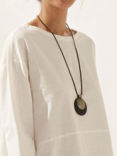 Load image into Gallery viewer, Vintage Wooden Rings Long Necklace
