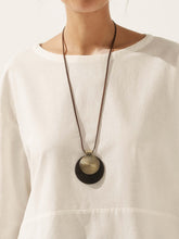 Load image into Gallery viewer, Vintage Wooden Rings Long Necklace
