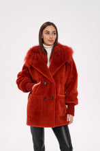 Load image into Gallery viewer, Genuine Lama Fur Peruvian Wool Coat
