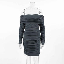Load image into Gallery viewer, Euro Slimming Dress: Versatile One-Collar Design

