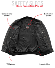 Load image into Gallery viewer, Willie Men's Motorcycle Leather Jacket
