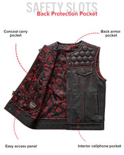 Load image into Gallery viewer, Hornet Men's Club Style Leather Vest
