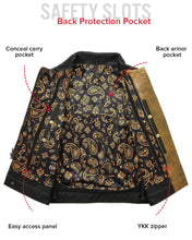 Load image into Gallery viewer, Kingsnake Men’s Motorcycle Leather Vest
