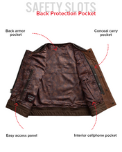 Load image into Gallery viewer, Lowside Rider Men's Motorcycle Leather Vest

