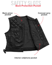Load image into Gallery viewer, Bonnie Perforated Women's Motorcycle Leather Vest
