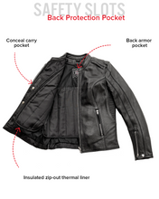 Load image into Gallery viewer, Cyclone - Women's Motorcycle Leather Jacket
