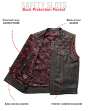 Load image into Gallery viewer, Sinister - Men's Motorcycle Leather Vest
