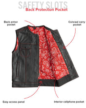 Load image into Gallery viewer, Bandit Men's Leather Motorcycle Vest

