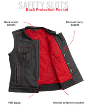 Load image into Gallery viewer, Jessica Perforated Women's Motorcycle Leather Vest
